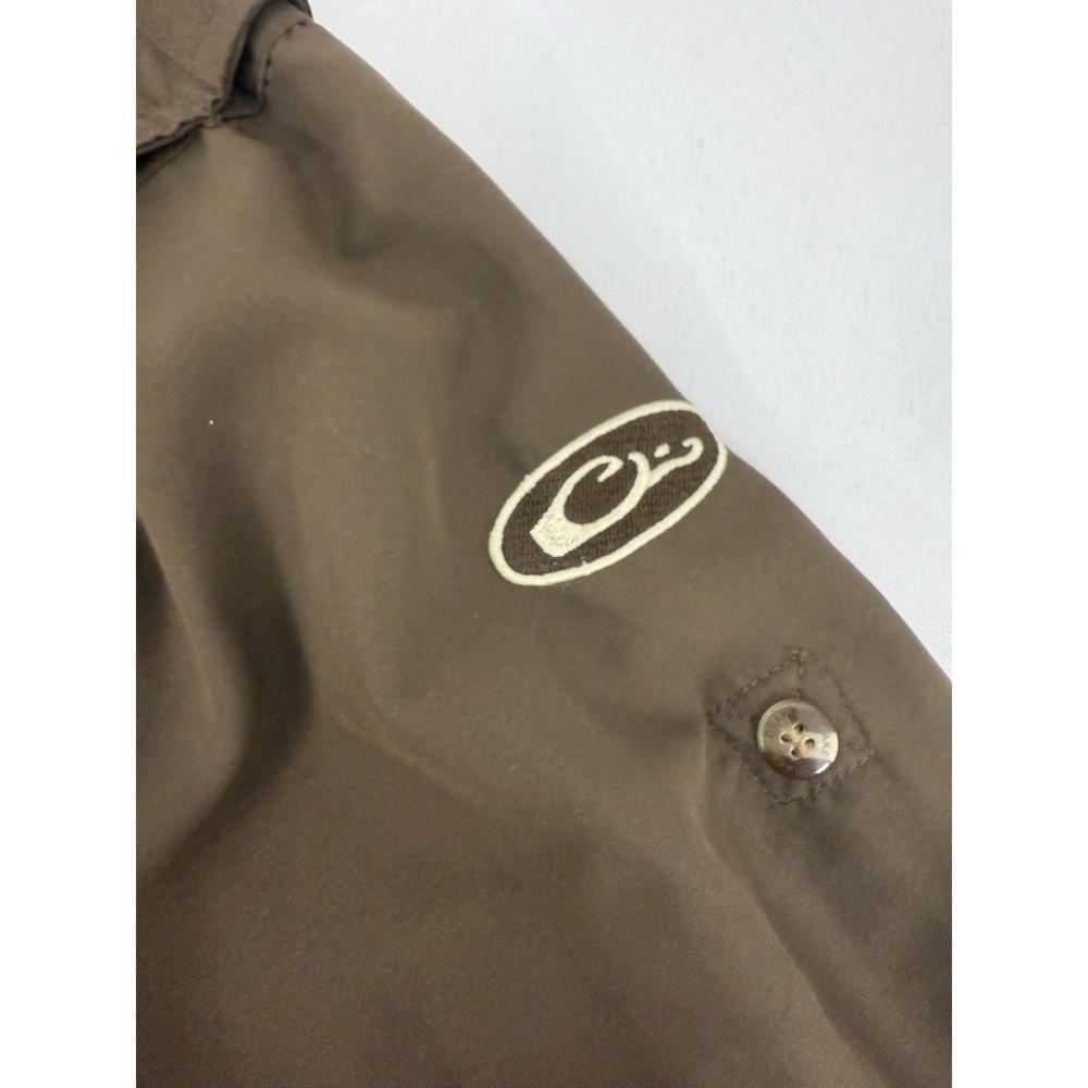 Drake Waterfowl System Vented Button Down Shirt Brown Outdoors Hiking Men Size M - Picture 9 of 11